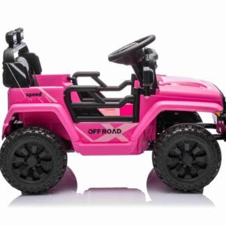 Coche eléctrico para niños OFFROAD NEW LITTLE, batería de litio, ROSA, RC - INDA1080-BN-OFFROAD