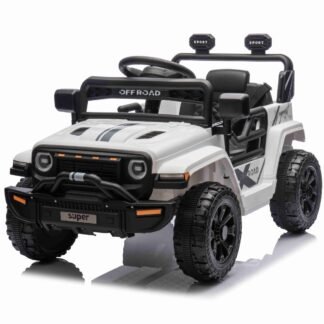Coche eléctrico para niños OFFROAD NEW LITTLE, batería de litio, blanco, RC - INDA1078-BN-OFFROAD