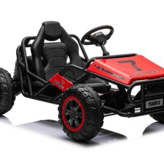 Cochecito BUGGY eléctrico infantil SPORT-CART  Spark 24 voltios, rojo, 1 plaza, sin rc - INDA975-BN-RED