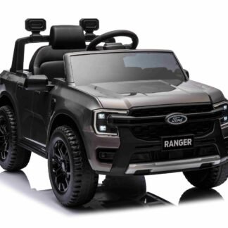 Coche electrico 12v, 1 plaza, gris, Ford RANGER F707 LITTLE, 1-4 AÑOS, asiento cuero, INDA989-BN