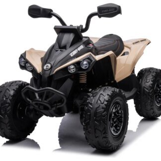 QUAD CAN-AM BEIGE-NEGRO 12V, 4 MOTORES, RUEDAS GOMA, ASIENTO POLIPIEL, RC INDA94-CA002RS