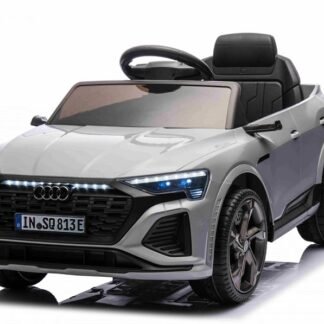 coche eléctrico infantil  Audi SQ8 gris 12v, rc, 1-4 años, RUEDAS GOMA, ASIENTO PIEL - INDA787-RA-BRD-2168