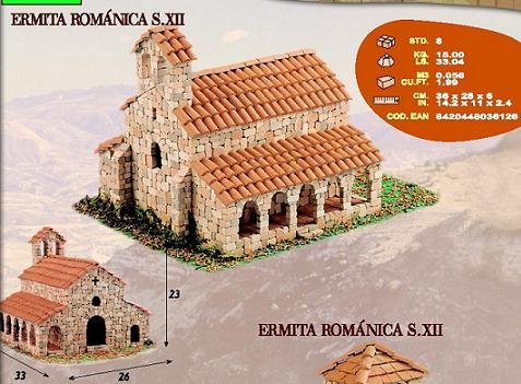 Kit maqueta ermita, CUIT 3612 Kits en piedra ceramica