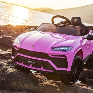 Lamborghini URUS 12V, ROSA, asiento y ruedas de plástico, RC, 1-5 años  INDA879-KID