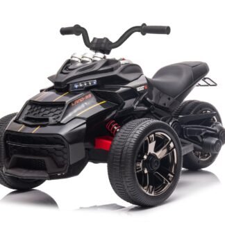 Triciclo Spyder 12V infantil, negro   INDA883-TRIKE-KID