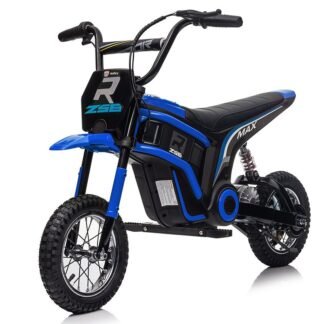 MINIMOTO CROSS ELÉCTRICA 24 VOLTIOS, MOTOR 350 INFANTIL, AZUL   INDA1132-KID-c4k2328