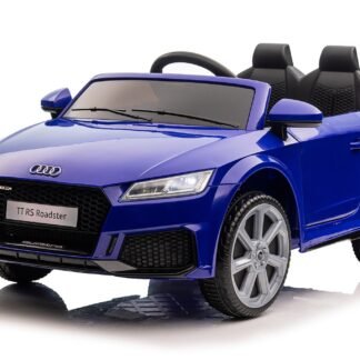 Coche Audi TTRS 12V AZUL, asiento plástico, ruedas plástico, 1-4 años, 1 plaza, RC  INDA795-KIDS