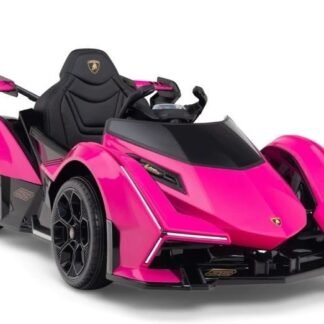 Coche eléctrico infantil Lamborghini vision 12v, rosa, rc, 1 plaza, 1-5 años   INDA802-KIDS
