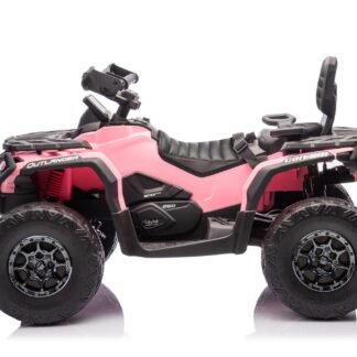 Quad Can-Am Outlander ATV, sincontrol remoto, ROSA, 12v, 4 motores - INDA1215-KID-CA005