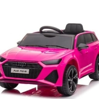 AUDI RS6 ROSA 12V, ASIENTO Y RUEDAS DE PLÁSTICO, 1-4 AÑOS INDA881-RS6-KIDS
