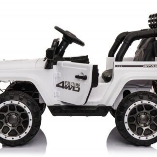 Coche eléctrico para niños Jeep Mountain, RC, BLANCO, una plaza - INDA491-RA-7588