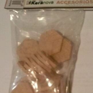 Keranova 350110B. 25 baldosas hexagonales. Escala 1:10
