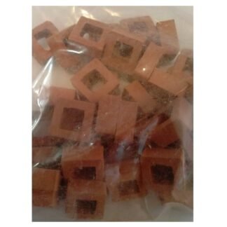 Keranova 350098. Bolsa 50 unidades celosía de cerámica pequeña. Medidas 1cms x 1cms