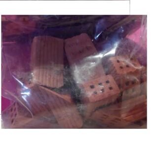 Bolsa 80 gramos ladrillos en ángulo. Longitud 32mm. CUIT 3909