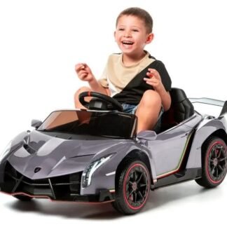 Lamborghini Veneno 12v, RC, GRIS , 1-5 AÑOS  INDA907-AT