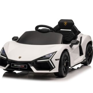 Lamborghini Revuelto, coche infantil eléctrico de 12 voltios, blanco, rc - RA  INDA997-AC-REVUELTOWT