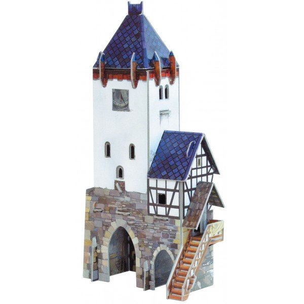 MAQUETAS EDIFICIOS DE CARTÓN, CLEVER PAPEL REF 14201- KIT "EDIFICIO TORRE DEL RELOJ"
