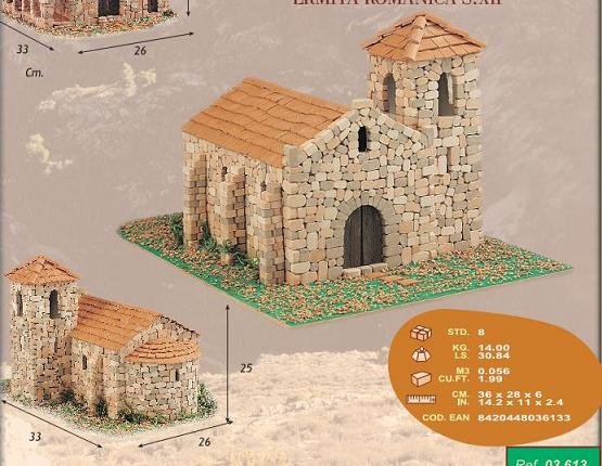 CUIT 3613- KIT Maqueta Iglesia Montortal siglo XII