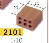 ESCALA 1/10. MEDIOS LADRILLOS. 100 UNIDADES. 21011 AEDES
