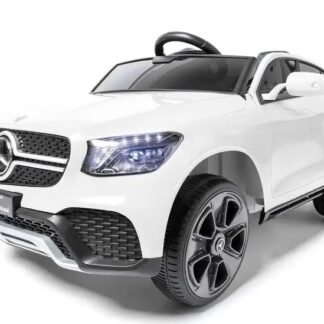 Mercedes GLC 12V, MANDO RC, ASIENTO Y RUEDAS PLÁSTICO, BLANCO - INDA1052-AT