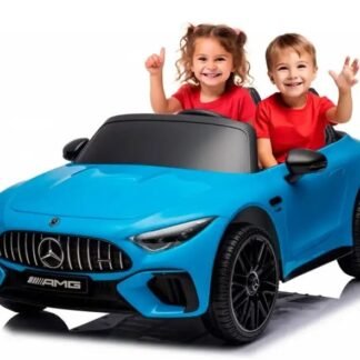 Coche infantil batería 2 plazas, 24v, Mercedes SL63, AZUL, 4 motores,  INDA960-SL63BLUE-AT