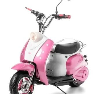 VENTA Mini Moto Vespa style eléctrica 24v ROSA-PINK, MOTOR DE 250W - INDA493-AT-VESPASTYLEPINK