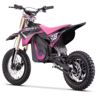 MINIMOTO CROSS ELÉCTRICA 36V 1100W RUEDAS  903-12"/10", +10 AÑOS, ROSA  INDA864-3091