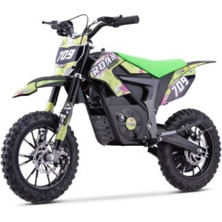 VENTA Minimoto infantil eléctrica 24V y 500W ruedas de 10 pulgadas, VERDE  INDA860-RO-1901