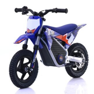 Minimoto electrica infantil 250W  Warrior-MX-E250 12/12", azul, limitador de velocidad   INDA854-RO-5368