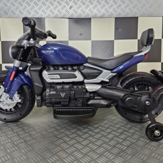 VENTA Moto eléctrica infantil Triumph Rocket 12v, 2-5 años, AZUL -  INDA739-KI-c4k8896