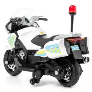 MOTO BLANCA INFANTIL DE POLICÍA  PRO-AT Y DE 24V, 3-8 AÑOS  INDA930-AT-PRP-24V