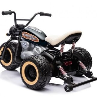 Moto Trike Proxy-AT 24V, 2 MOTORES 800W (para hacer caballitos), NIÑOS 5-10 AÑOS, NEGRA - INDA927-PROXY-AT