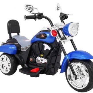 Moto Chopper style 6v para niño, 2-4 años, azul INDA575-RA-TR1501