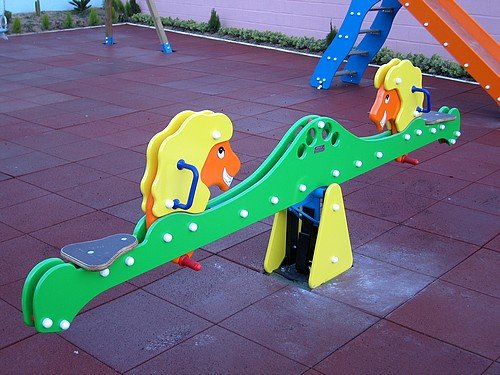 COMPRAR PALANCA BALANCIN 2 PLAZAS PARA PARQUE INFANTIL, MODELO LEONES, REF ASL_213