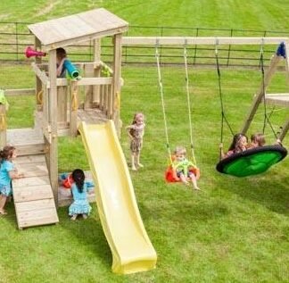 Parque niños con tobogán y columpio Cascade @Challenger - BR812501