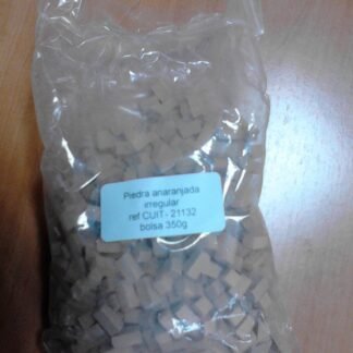 Piedras maquetas miniatura - bolsa de 350g piedra anaranjada. Medidas aprox 12x5x5mm - CUIT2950