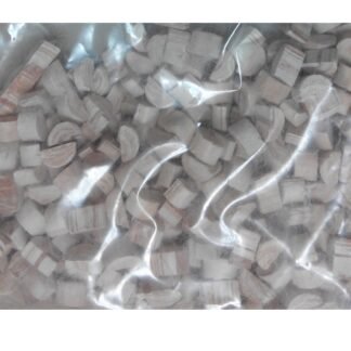 Pack 150 gramos piedra medio pilar diámetro 8mm. CUIT 3937 (SOLO DISPONIBLE COLOR GRIS)