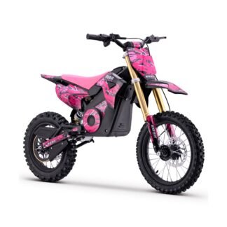 Pit bike INFANTIL eléctrica 1800W 903 14/12", rosa INDA1237-loroAN5716