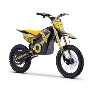 Pit bike INFANTIL eléctrica 1800W 903 14/12", AMARILLO INDA1239-loroAN5716