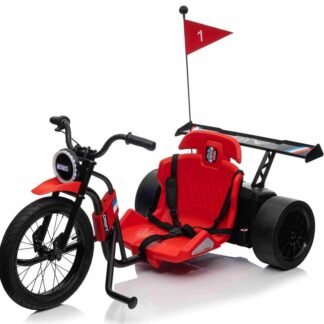 BICICLETA DRIFT 24V PARA DERRAPAR, 3-10 AÑOS, ROJO - INDA357-RA-PA.SX2338.CR