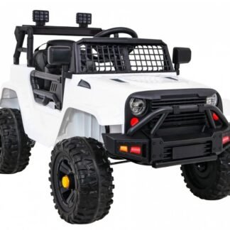 Coche Jeep Dark Night 12V de batería para niños de 3 AÑOS, Blanco, RC  INDA515-RA-BDM0922