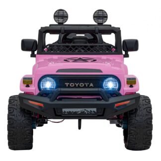 Coche eléctrico niños 12v, 1 plaza, TOYOTA CRUISER LITTLE, 4 motores, 1-3 años, rosa-pink, INDA394-RA-JJ2099.CHAP