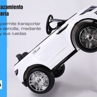 Coche para niños Ranger Rapid 12v, blanco, mando rc padres, asiento y ruedas de plástico,  - AT-BC-1618WHITE