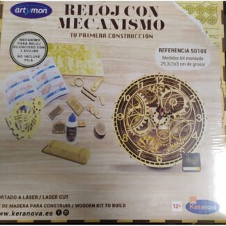 KIT MONTAJE RELOJ CON MECANISMO SILENCIOSO - KERANOVA-ARTYMON 50108