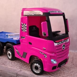 REMOLQUE PARA CAMIÓN ACTROS 4X4 INFANTIL DE 12V  ROJO - LE7709