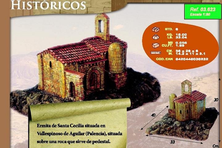 Cuit 3623- maqueta Ermita de Santa Cecilia, Palencia
