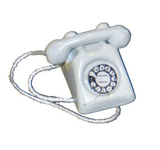 Teléfono miniatura para casa de muñecas. Escala 1/12. CHA36682