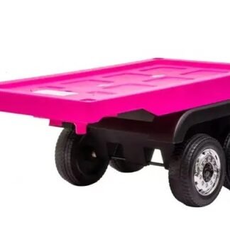 REMOLQUE PARA CAMIÓN ACTROS Y SCANIA 4X4 INFANTIL DE 12V COLOR ROSA - INDA972-LE-AT-PINK