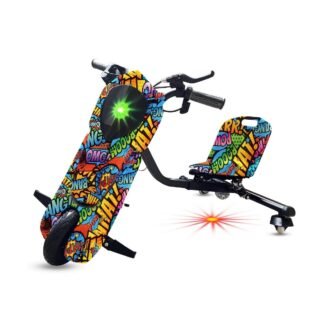 VENTA CRAZY DRIFT 36V Y MOTOR DE 250W, VERDE-COLORIDO - INDA950-RO-23620