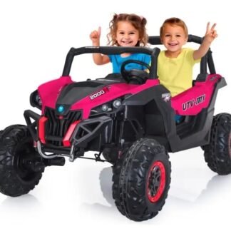 Buggy XMM-24V ROSA-PINK, 2X MOTORES DE 24V, 2 PLAZAS, NIÑOS 1 A 6 AÑOS - INDA674-AT